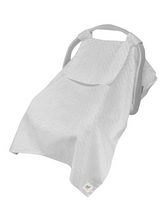 Cubre Portabebé Súper Suave - Zig Zag Gris
